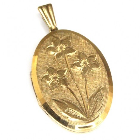 pandantiv victorian "locket". rolled gold. cca 1880 Marea Britanie